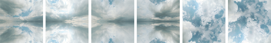 The six skybox images used. 